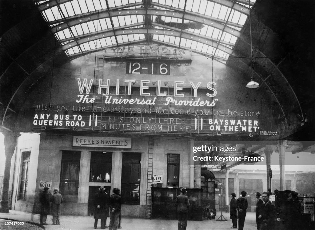 Ginauguration Of A New Station Clock At Paddington Station In London On November 8Th 1933