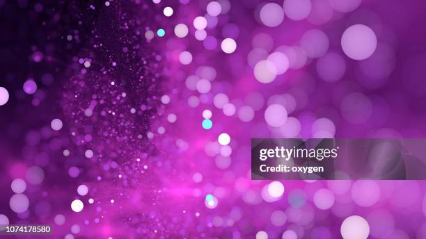 abstract light violet bokeh sparkling spray circle - sparkle background stock pictures, royalty-free photos & images