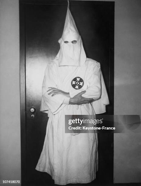 Ku Klux Klan Member In New York On January 1947