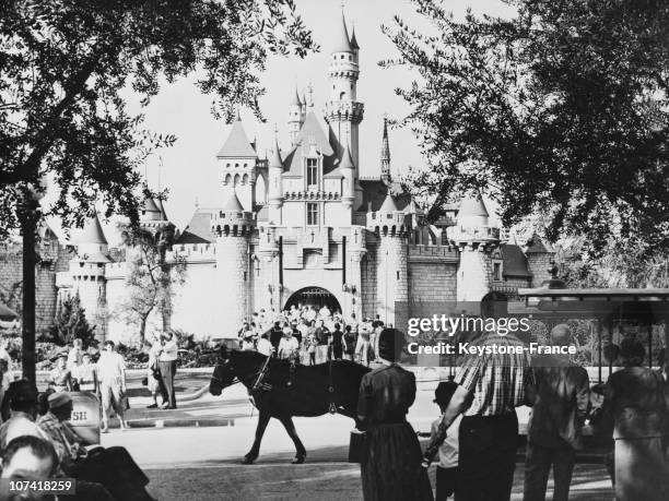 Sleeping Beauty Castle At Fantasyland In Disneyland Park-California