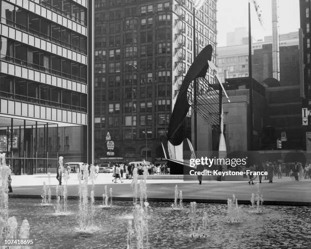 Picasso Sculpture At Chicago In Illinois On September 1967