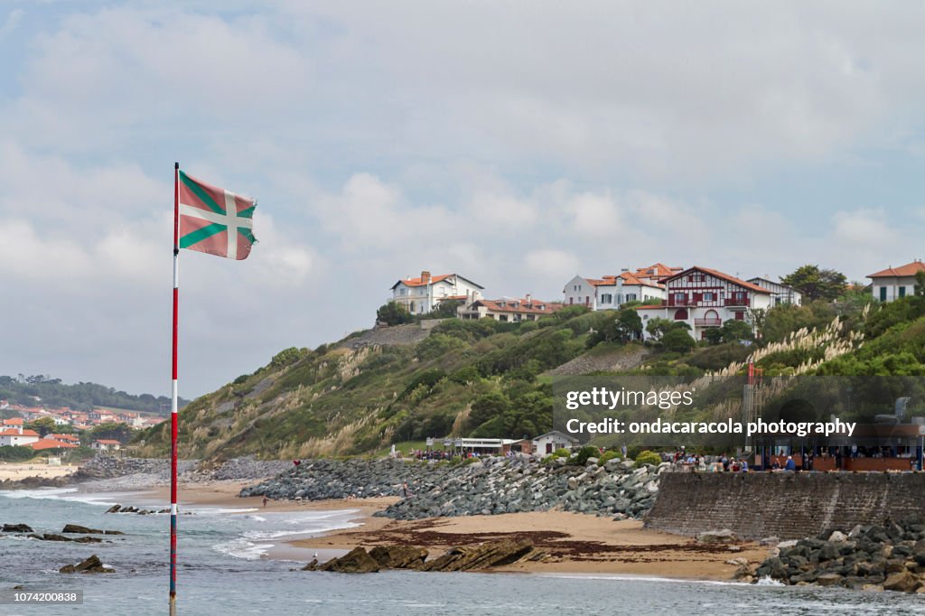 Guethary and Bidart town in Pays Basque, France
