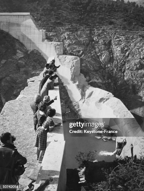 Malpasset Dam After The Breaking At Frejus In France On December 3Rd 1959