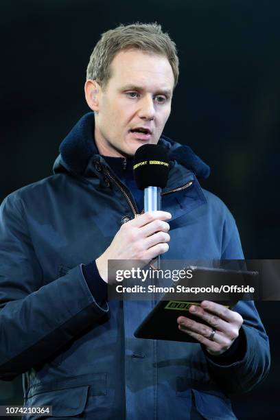 1st March 2017 - FA Cup - 5th Round - Manchester City v Huddersfield Town - BBC Sport television presenter Dan Walker - ..