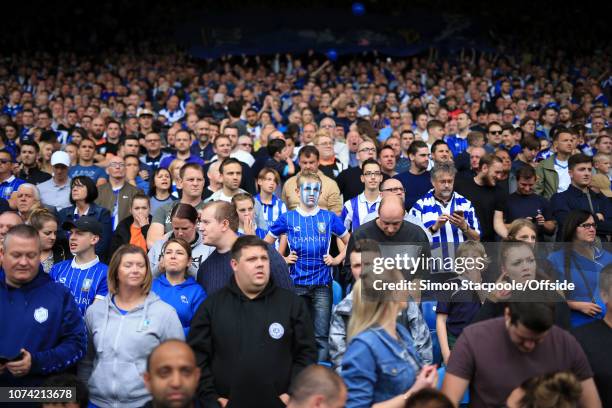 24th September 2017 - Sky Bet EFL Championship - Sheffield Wednesday v Sheffield United - Sheff Wed fans look dejected - .