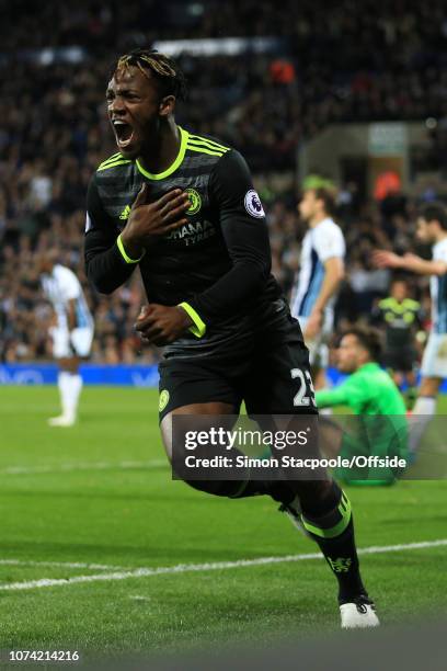 12th May 2017 - Premier League - West Bromwich Albion v Chelsea - Michy Batshuayi of Chelsea celebrates after scoring their 1st goal - .