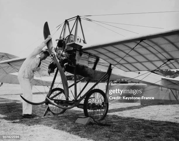 Deperdussin Monoplane At Farnborough S Golden Jubilee In England On July 1955