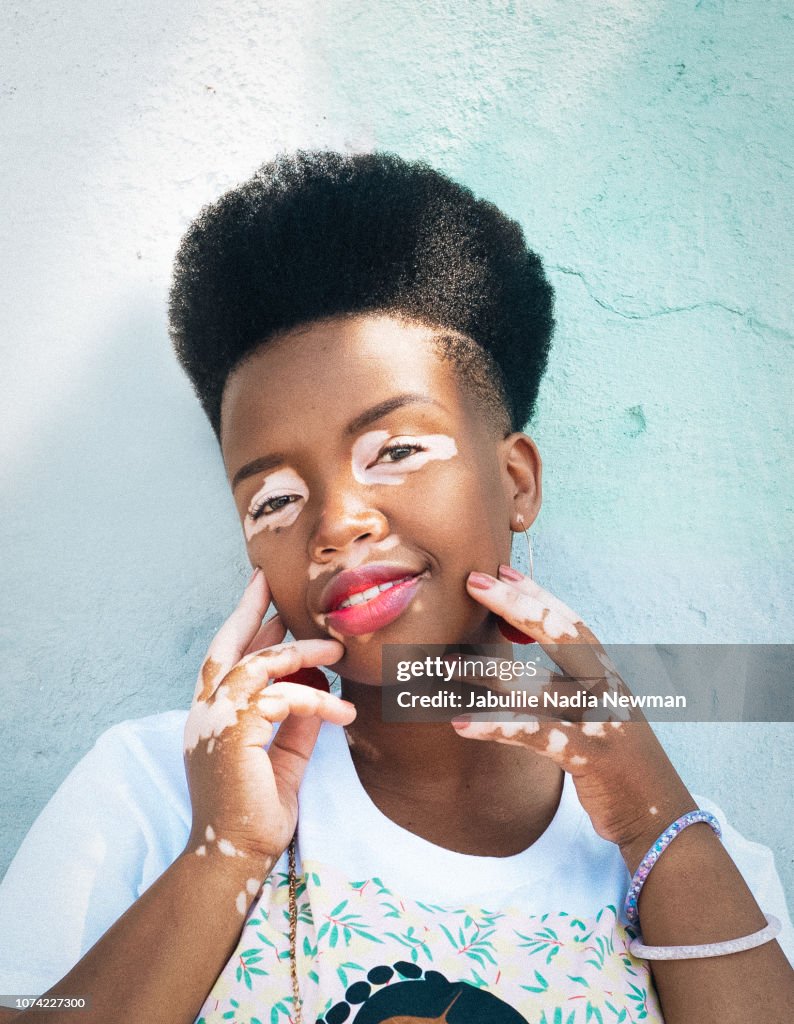 Black girl smiling