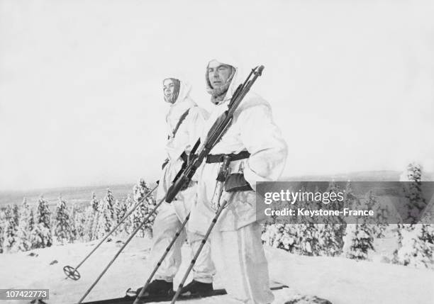 Finnish Skier Troop In Soviet Finnish War