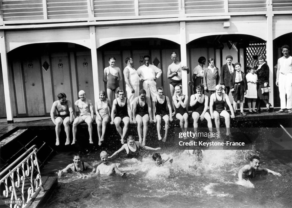 Open Air Swimming Pool In Paris