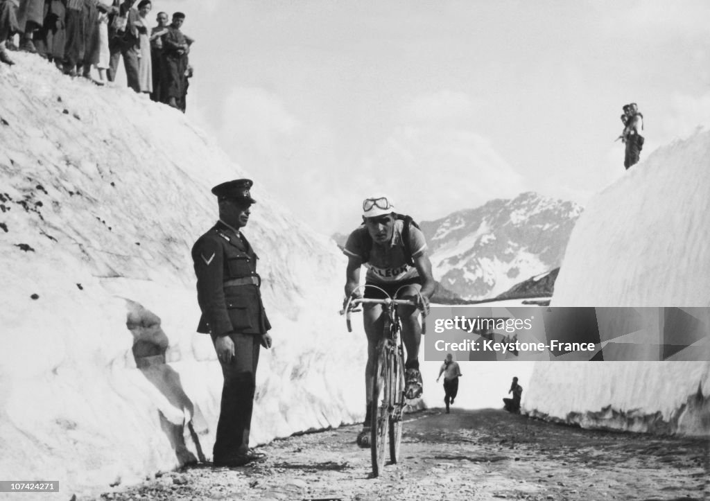 Portrait Of Hugo Koblet During The Giro During The Sixties