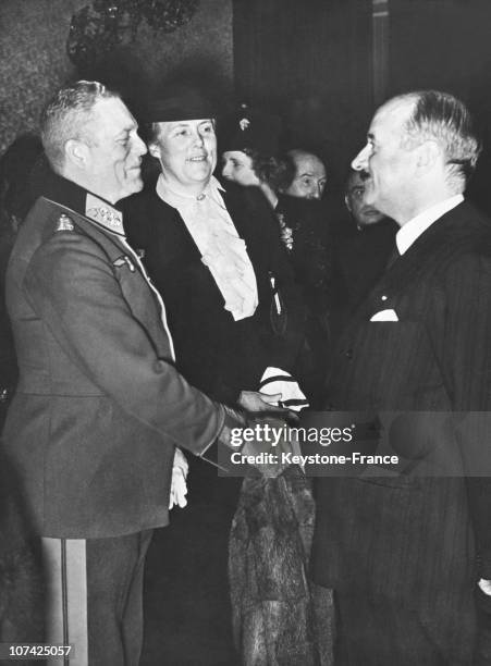 General Keitel And The French Ambassador Francois Poncet At Berlin In Germany During Thirties
