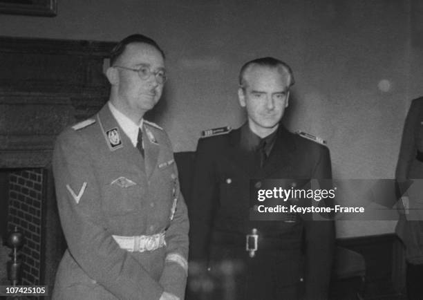 Ramon Serrano Suner And Himmler At Madrid In Spain During Forties