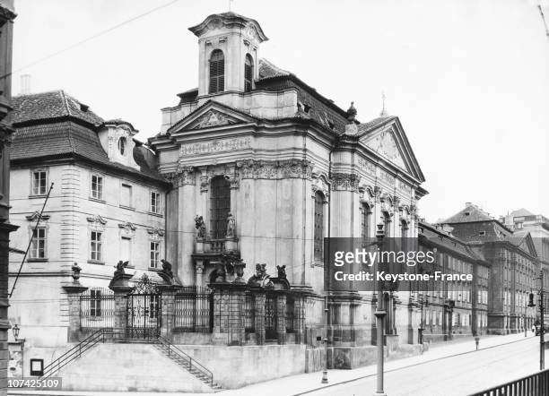 The Church Of Saint Cyril And Saint Methodius At Prague In Germany, Tchecoslovaquie On May 1942