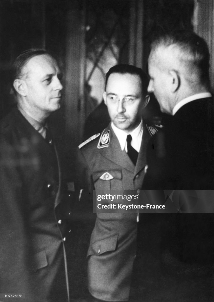 Ribbentrop, Von Weizsacker And Himmler At Paris In France On July 1940