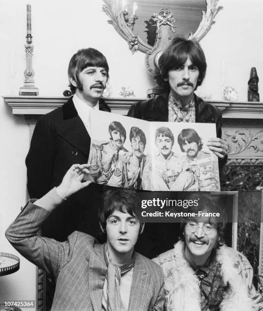 The Beatles During Sergeant Pepper S Lonely Hearts Club Band Release At London In England On May 20Th 1967
