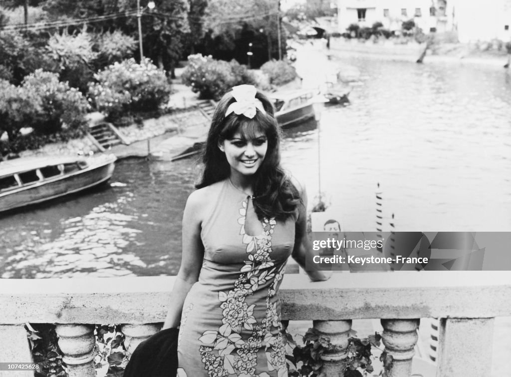 Claudia Cardinale In Venice On 1965