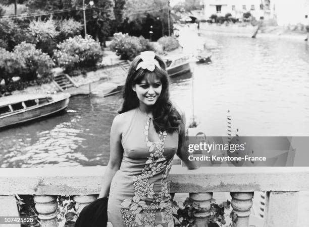 Claudia Cardinale In Venice On 1965
