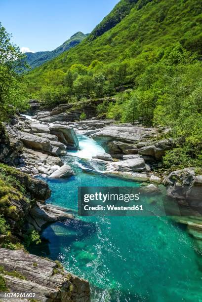 switzerland, ticino, verzasca valley - ticino canton stock pictures, royalty-free photos & images