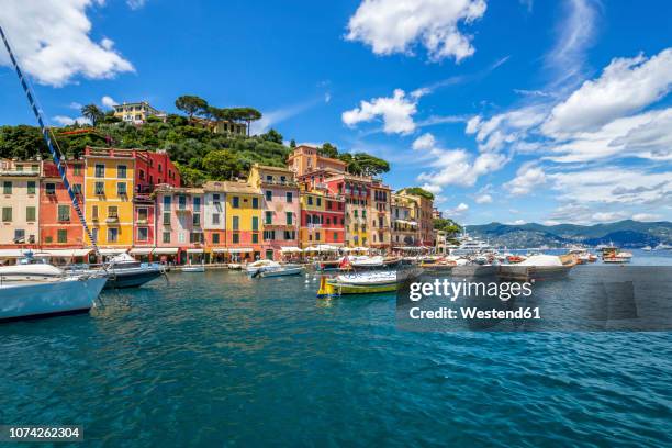 italy, liguria, golfo del tigullio, portofino - liguria stock pictures, royalty-free photos & images