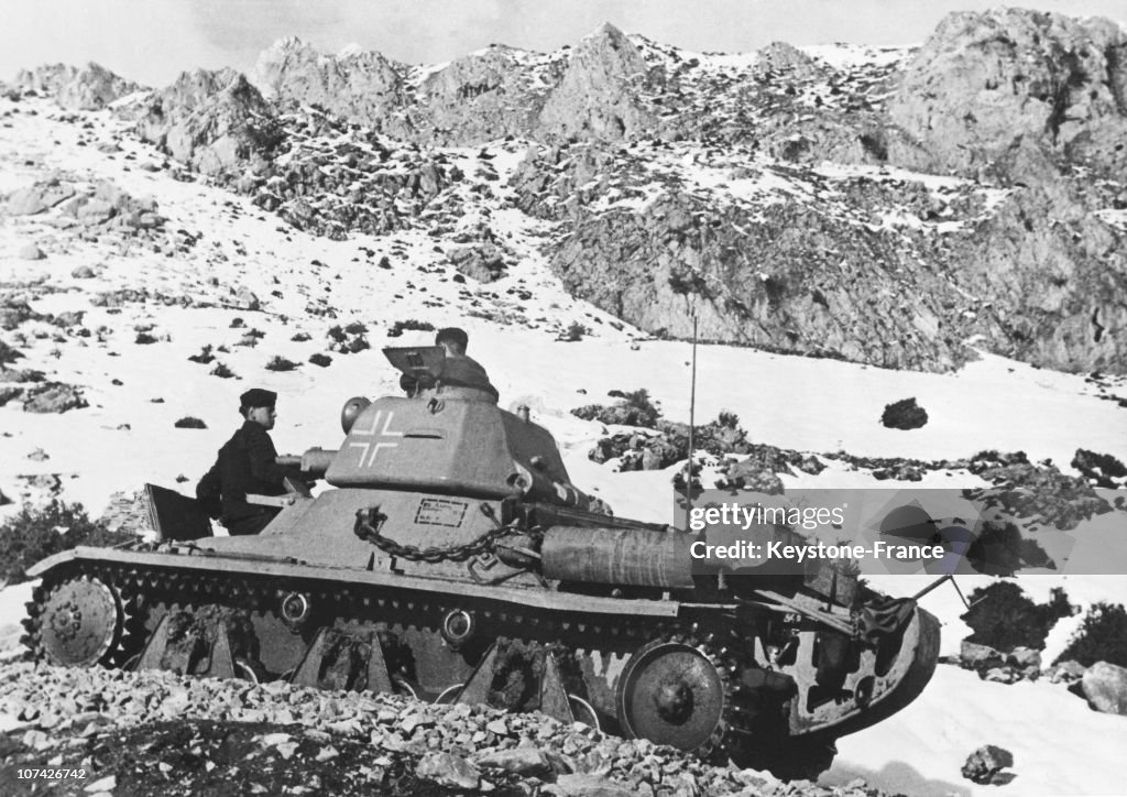 1944, March 7Th, Montenegro, German Armoured Tanks Division
