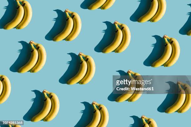 ilustrações, clipart, desenhos animados e ícones de 3d rendering, bananas with fake eyelashes and a couple backwards composition - repetição conceito