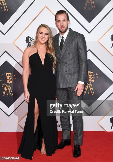 Harry Kane and Katie Goodland attend the 2018 BBC Sports Personality Of The Year at The Vox Conference Centre on December 15, 2018 in Birmingham,...