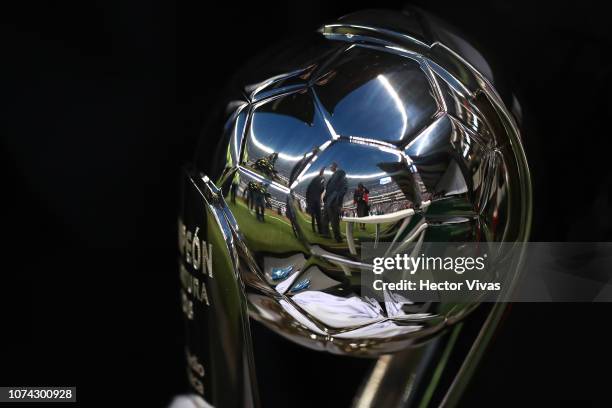 Detail of the Liga MX championship trophy prior the final second leg match between Cruz Azul and America as part of the Torneo Apertura 2018 Liga MX...