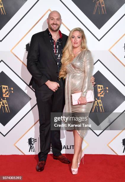 Tyson Fury and Paris Fury attend the 2018 BBC Sports Personality Of The Year at The Vox Conference Centre on December 15, 2018 in Birmingham, England.