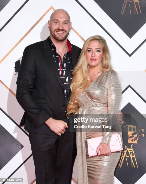 Tyson Fury and Paris Fury attend the 2018 BBC Sports Personality Of The Year at The Vox Conference Centre on December 15, 2018 in Birmingham, England.
