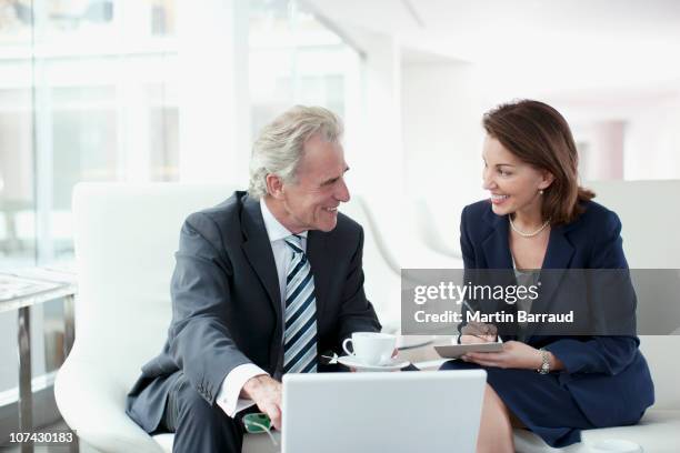 business people working and drinking coffee - 2 cup of coffee stock pictures, royalty-free photos & images