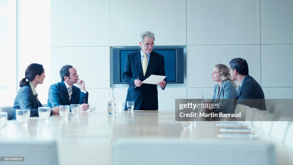 Business people in meeting in conference room