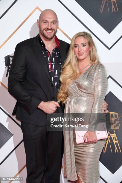 Tyson Fury and Paris Fury attend the 2018 BBC Sports Personality Of The Year at The Vox Conference Centre on December 15, 2018 in Birmingham, England.