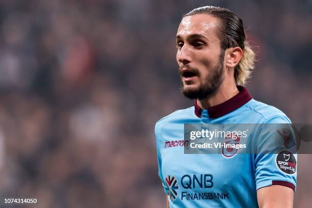 Yusuf Yazici of Trabzonspor during the Turkish Spor Toto Super Lig football match between Besiktas JK and Trabzonspor AS on December 16, 2018 at the...