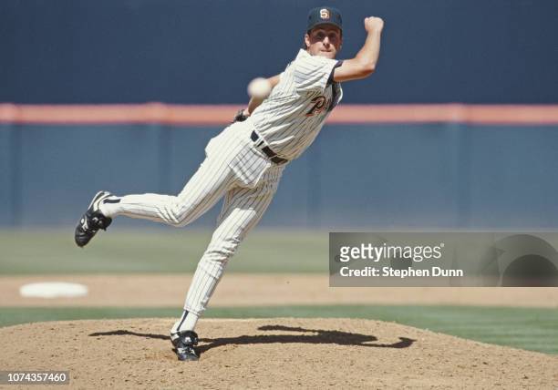 Frank Seminara, Pitcher for the San Diego Padres during the Major League Baseball National League West game against the San Francisco Giants on 28...
