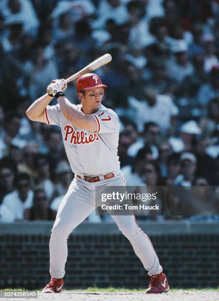 Scott Rolen, Third baseman for the Philadelphia Phillies prepares to bat during the Major League Baseball National League East game against the...