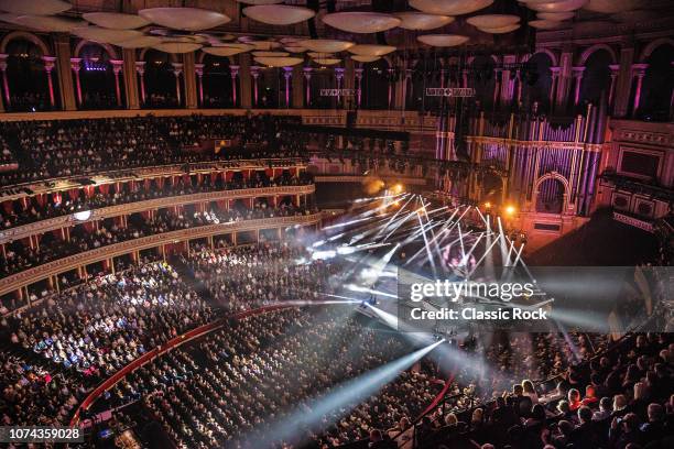 English progressive rock group Marillion performing live on stage at the Royal Albert Hall in London, England, on October 13, 2017.