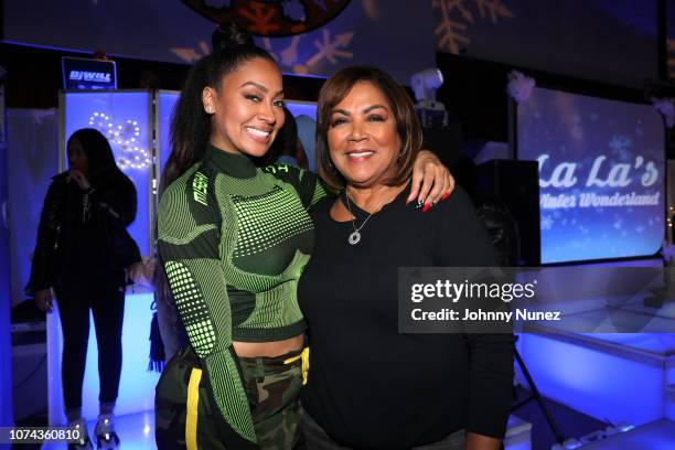 La La Anthony and Carmen Surillo attend the 3rd Annual Winter Wonderland Holiday Charity Event Hosted By La La Anthony at Gauchos Gym on December 17,...