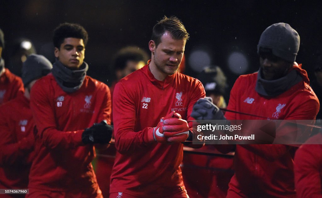 Simon Rugen Liverpool Simon Mignolet of Liverpool at Melwood Training Ground on December ...