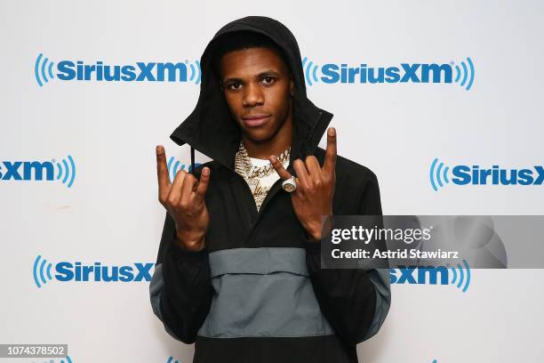 Rapper A Boogie Wit Da Hoodie performs on SiriusXM's The Heat Channel on December 18, 2018 in New York City.