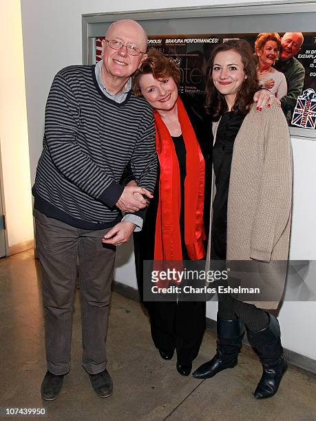 Actors Niall Buggy, Brenda Blethyn and Beth Cooke attend the opening night of "Haunted" at 59E59 Theaters on December 8, 2010 in New York City.