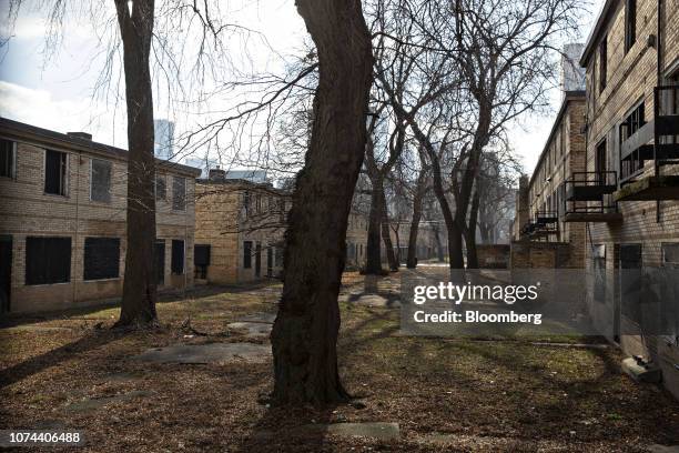 Neglected Cabrini-Green rowhouses stand in Chicago, Illinois, U.S., on Wednesday, Dec. 12, 2018. Cook County, which includes the county seat of...