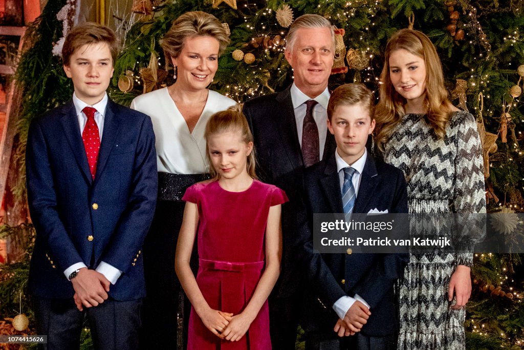 Belgian Royal Family Attends Christmas Concert In Royal Palace