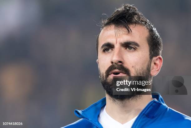 Egemen Korkmaz of Büyüksehir Belediye Erzurumspor during the Turkish Spor Toto Super Lig match Fenerbahce AS and Buyuksehir Belediye Erzurumspor at...