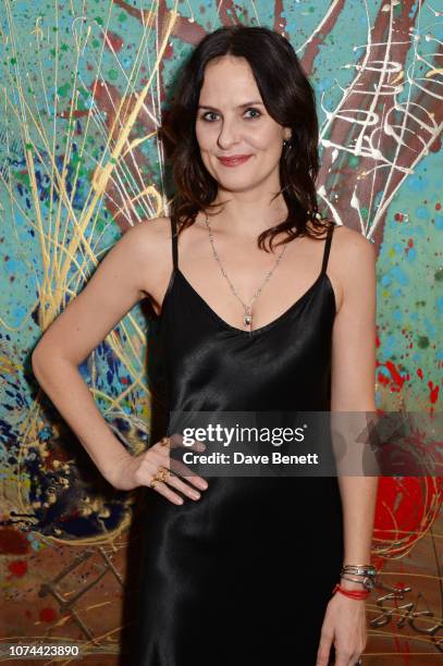 Leanne Best attends the press night after party for "Sweat" at The Hospital Club on December 19, 2018 in London, England.
