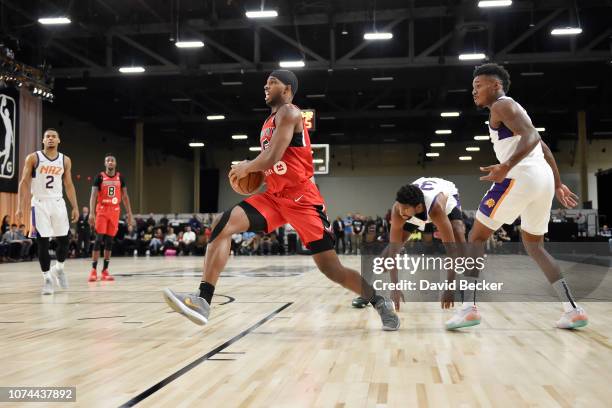 Fair of The Windy City Bulls drives to the basket against The Northern Arizona Suns during the NBA G League Winter Showcase at Mandalay Bay Events...