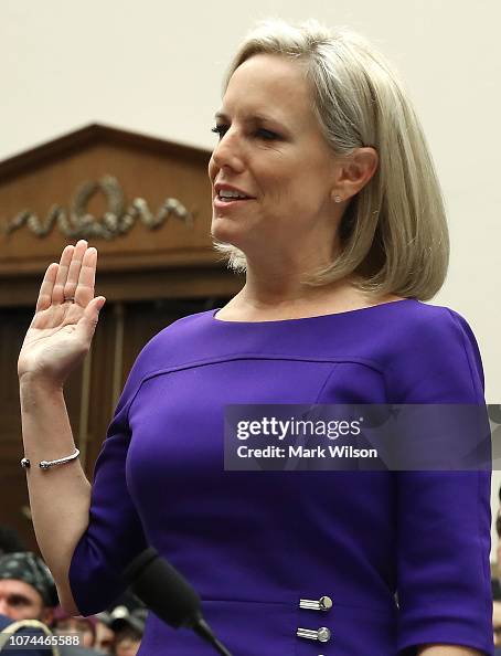Homeland Security Secretary Kirstjen Nielsen Is Sworn In Before News Photo Getty Images