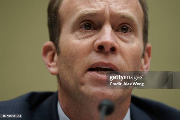 Federal Emergency Management Agency Administrator Brock Long testifies during a hearing before the House Oversight and Government Reform Committee...