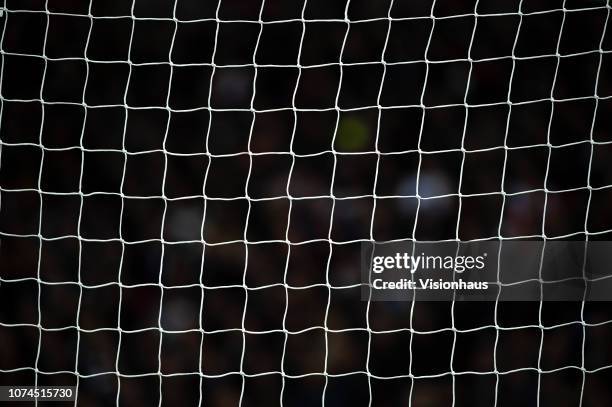 Goal net during the Group B match of the UEFA Champions League between Tottenham Hotspur and Inter Milan at Wembley Stadium on November 28, 2018 in...