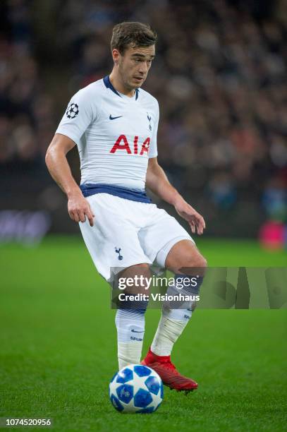 Harry Winks of Tottenham Hotspur during the Group B match of the UEFA Champions League between Tottenham Hotspur and Inter Milan at Wembley Stadium...